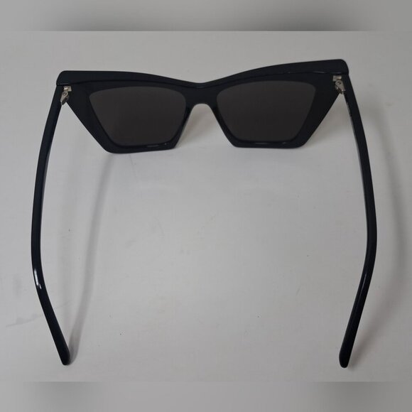 Saint Laurent Women's Sunglasses Black Cateye SL 372 001 54mm 54-16-145 - Picture 9 of 15